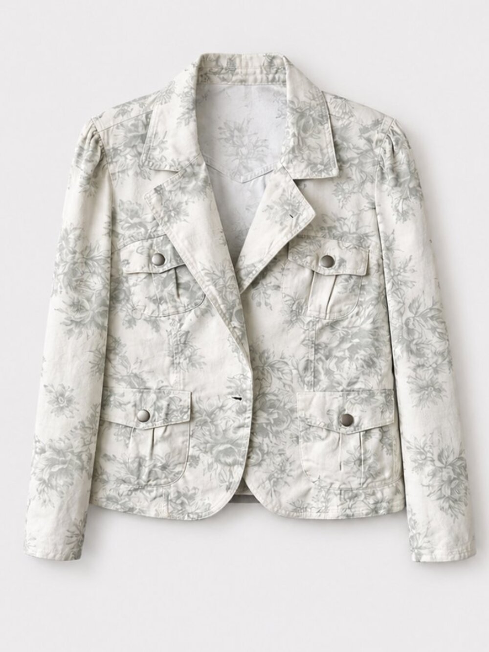 Vintage faded glory floral denim jacket